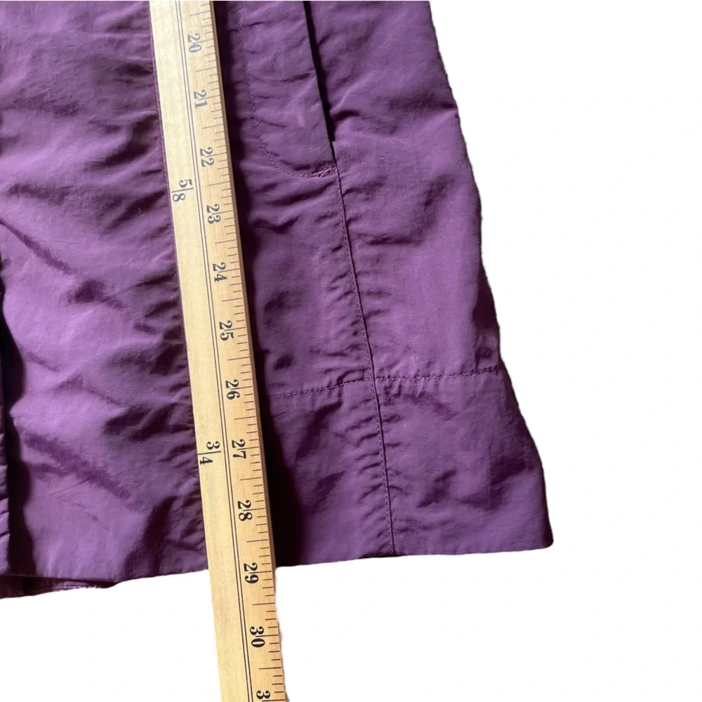 EDDIE BAUER Purple Hooded Drawstring Waist Lightweight Rain Jacket Coat - Small - Picture 16 of 16